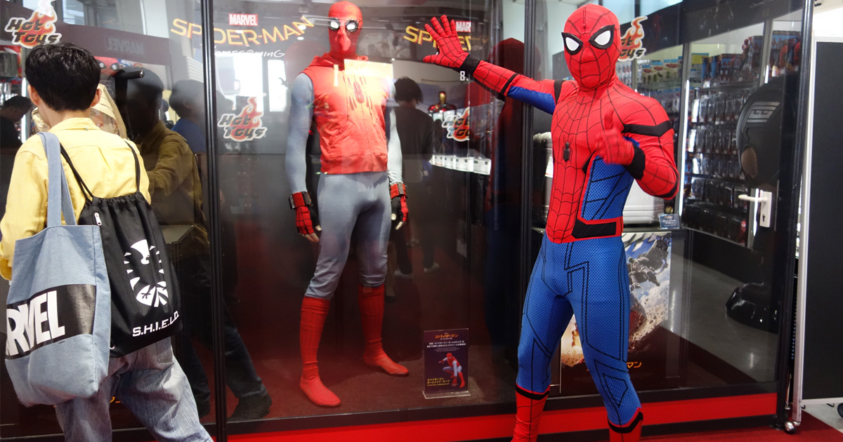 撮影に使用されたスパイダーマン・スーツが日本初来日！
